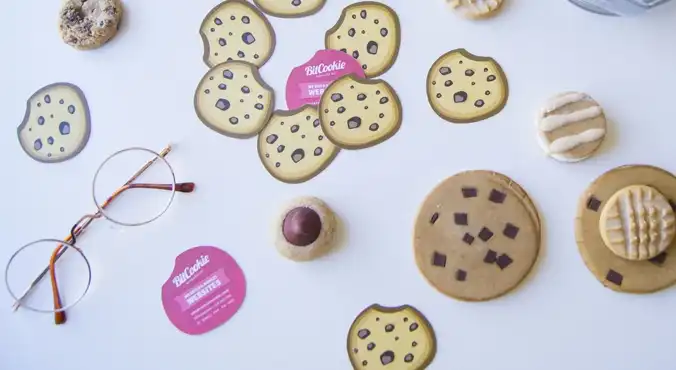 A little obsessed with our custom die-cut business cards