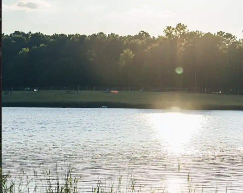 lake at sunset