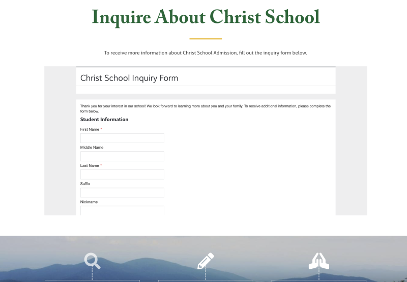 Custom Inquiry Form