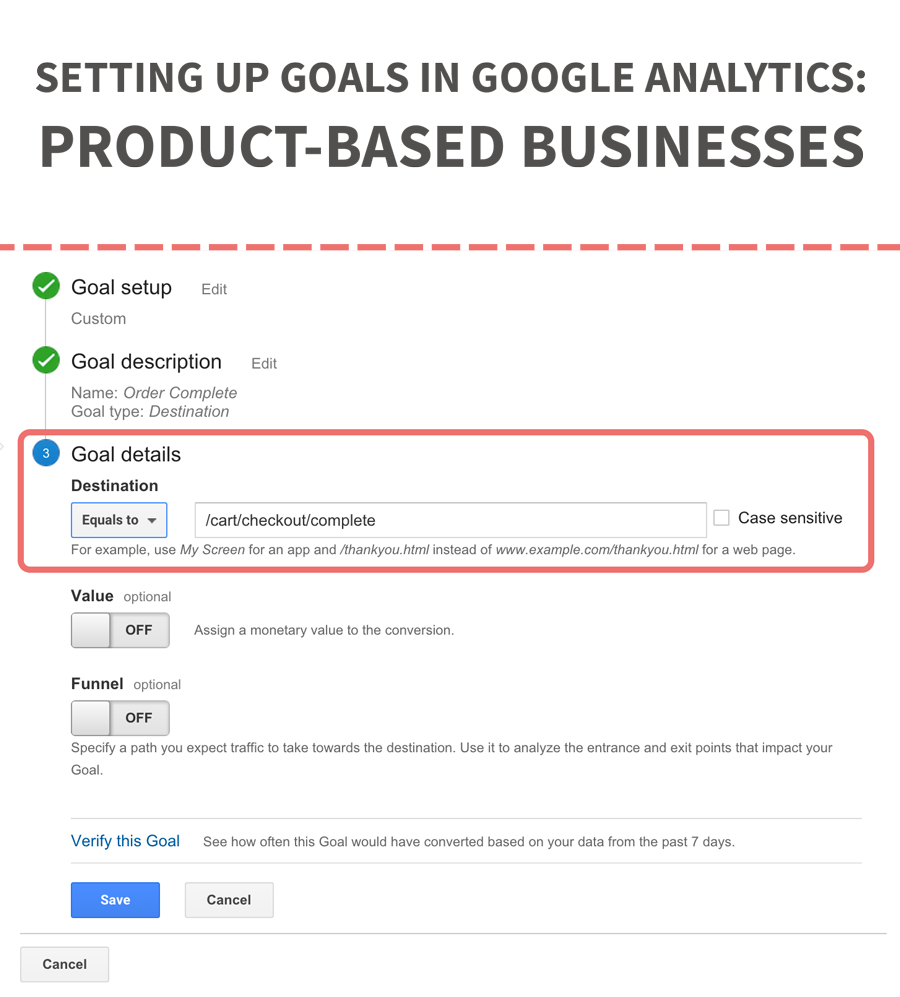 Easy Tutorial - How to Set Up Goals in Google Analytics for Product-Based Businesses